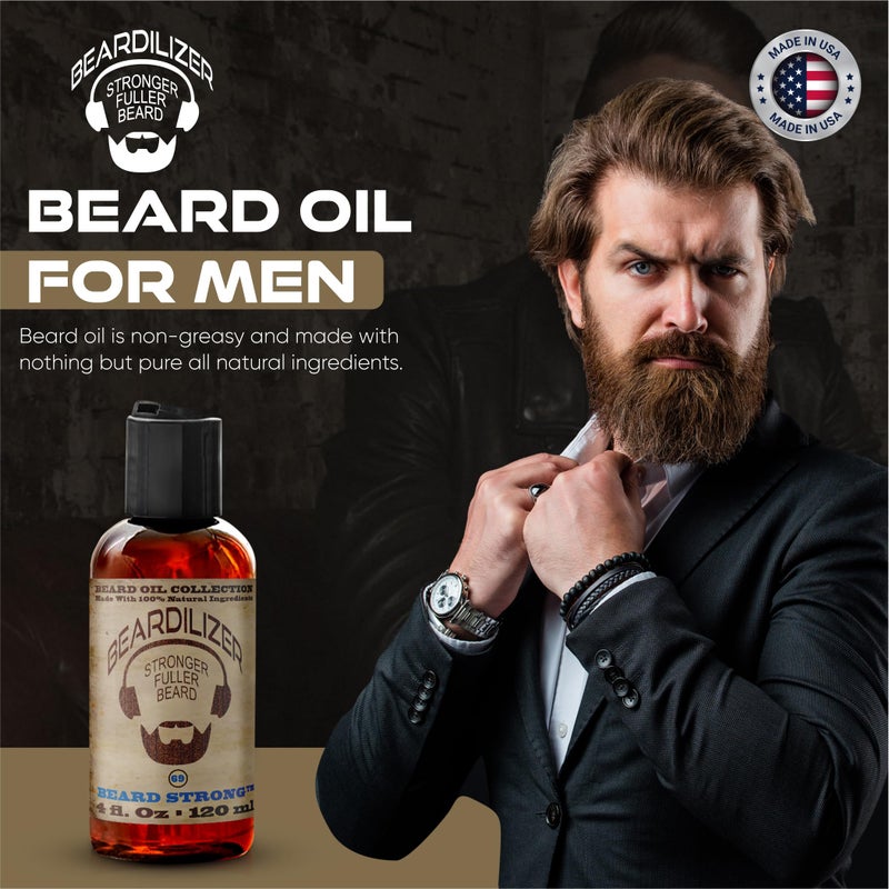 Beardilizer Lavender Nights Beard Oil for Men - 100% Natural Growth Oil & Conditioner with Argan, Jojoba & Vitamin E â€“ Softening, Moisturizing for Soft, Healthy Beard â€“ 4 Oz - Image 3